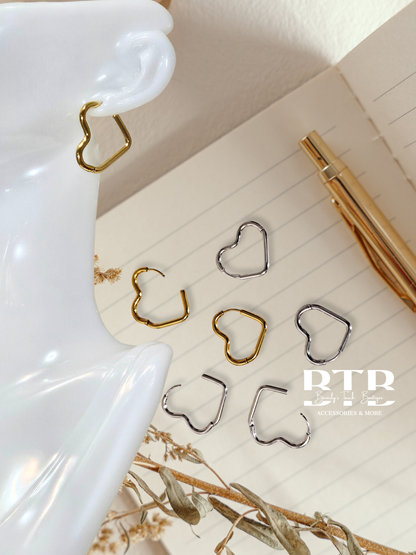 Heart hoop Earring